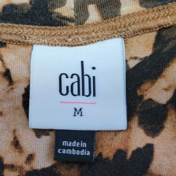 CAbi Style #4216 Driver's Seat Selma Cheetah Print Midi Mobwife Dress Sz M NEW - Picture 11 of 16